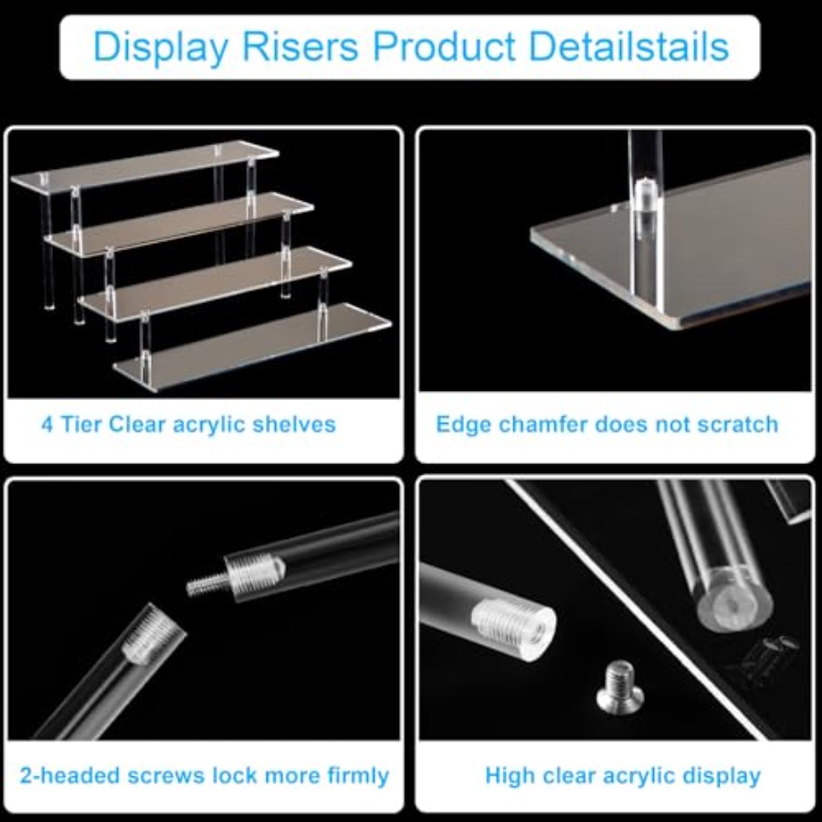 4 Tier Acrylic Perfume Organiz - огляд і ціна Pop Display Shelf